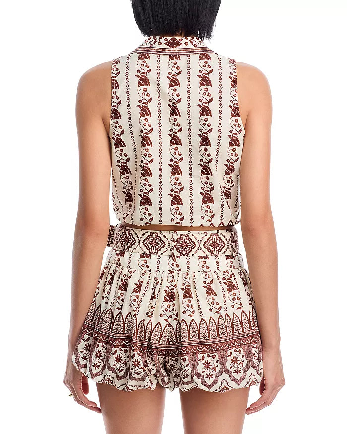 Highland Top Vining Flora Brown - Cara Cara