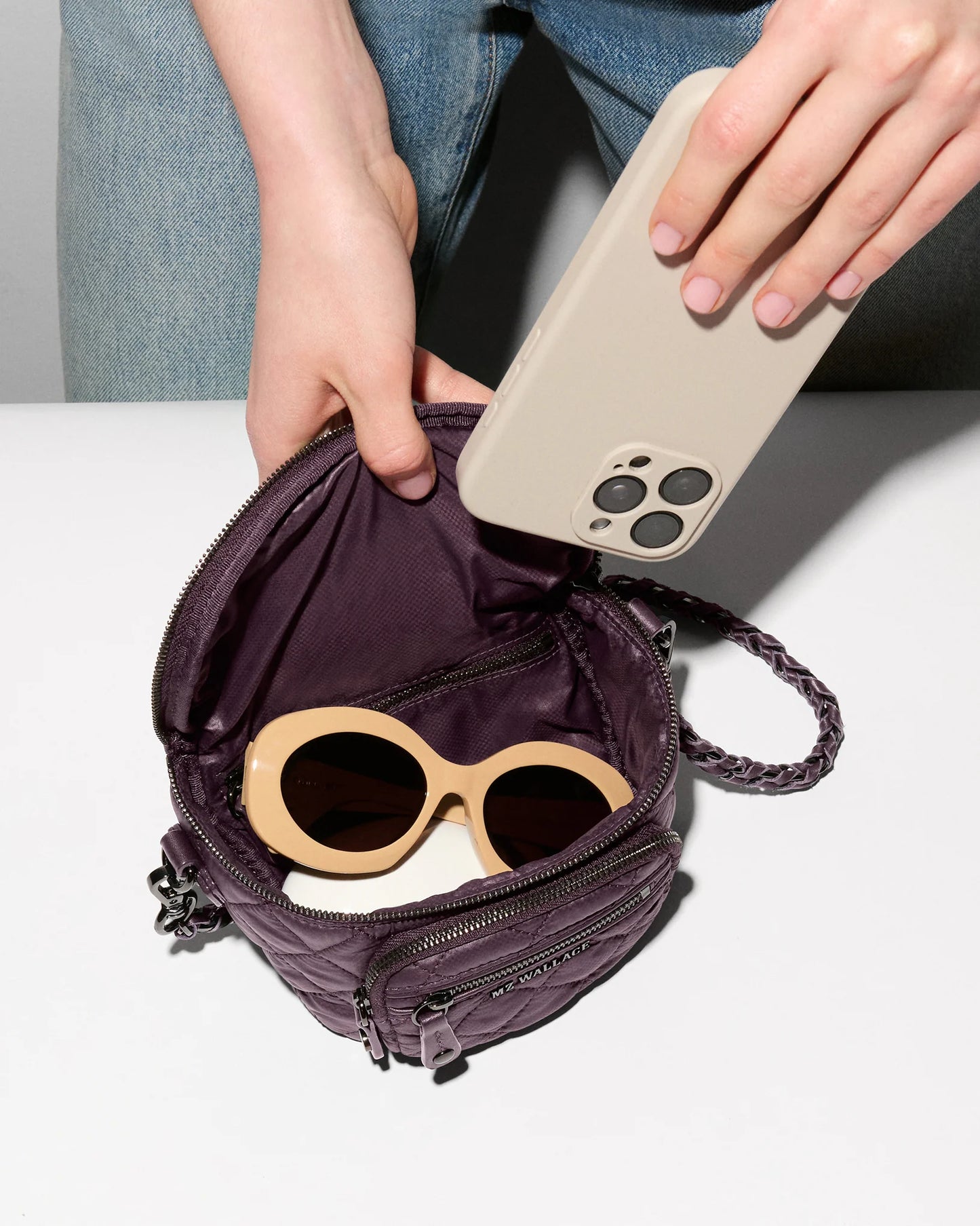 Micro Crosby Sling Raisin - MZ Wallace