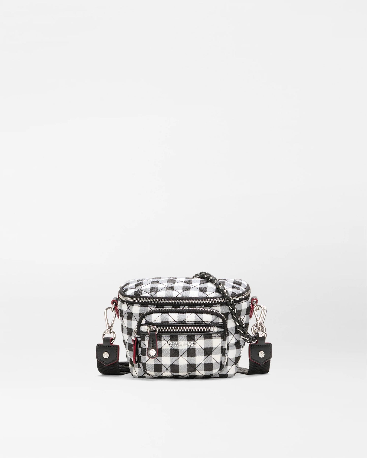 Micro Crosby Sling Black/White Gingham - MZ Wallace