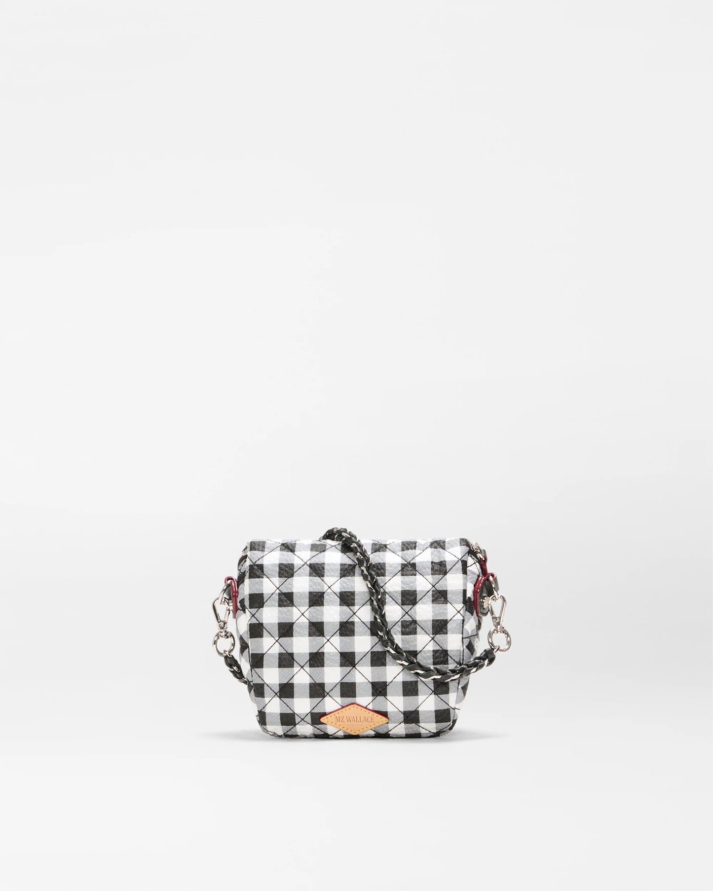 Micro Crosby Sling Black/White Gingham - MZ Wallace