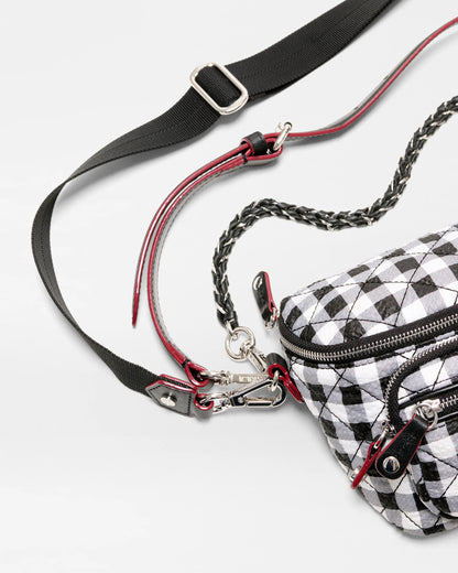 Micro Crosby Sling Black/White Gingham - MZ Wallace
