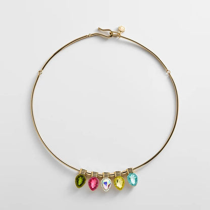 Let It Glow Collar Necklace Gold - BaubleBar