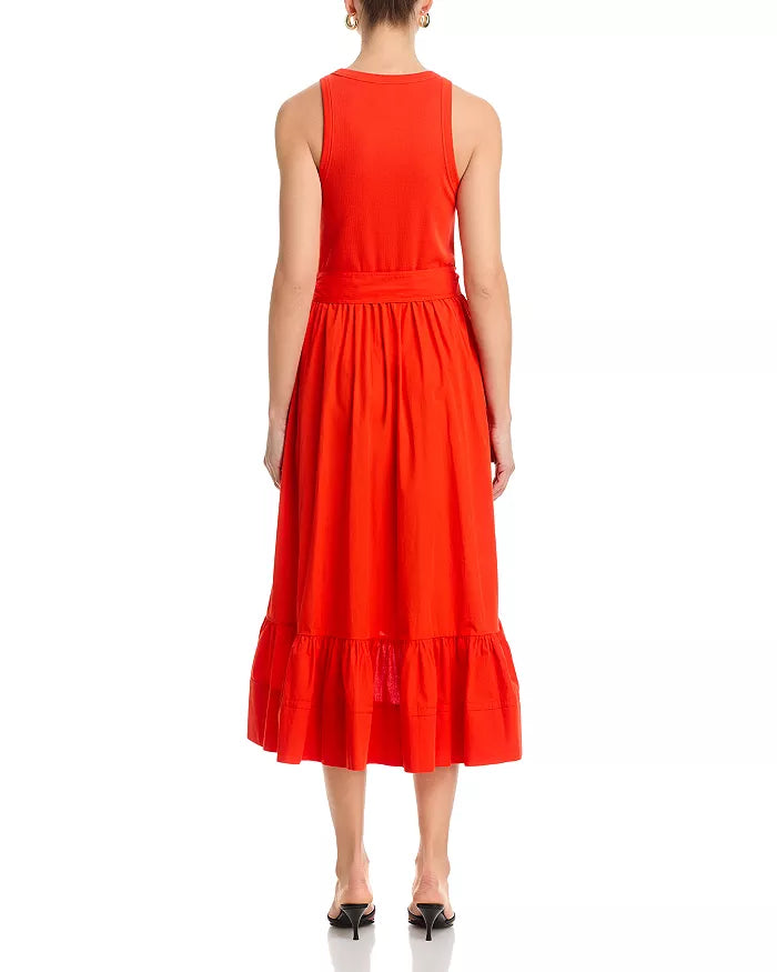 Zayla Dress Red Tangerine - Cinq à Sept