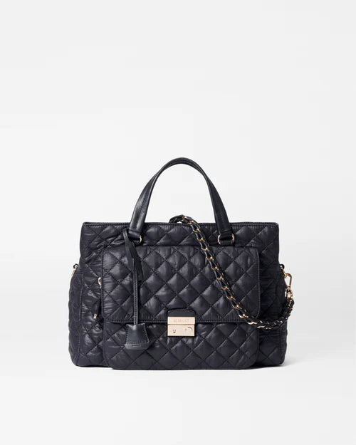 Crosby Lock Satchel Black - MZ Wallace