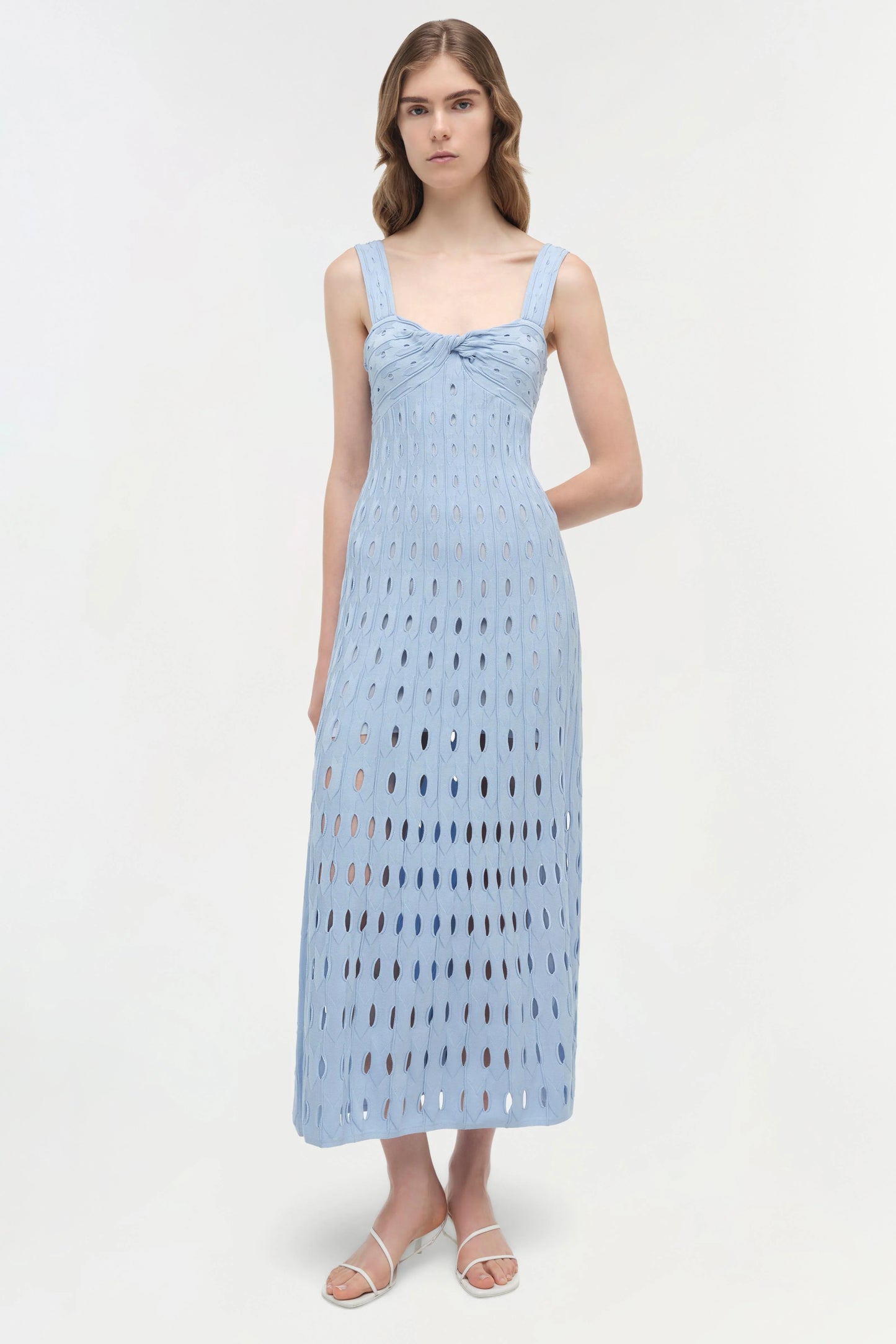 Christina Knit Midi Dress Tidepool - Simkhai