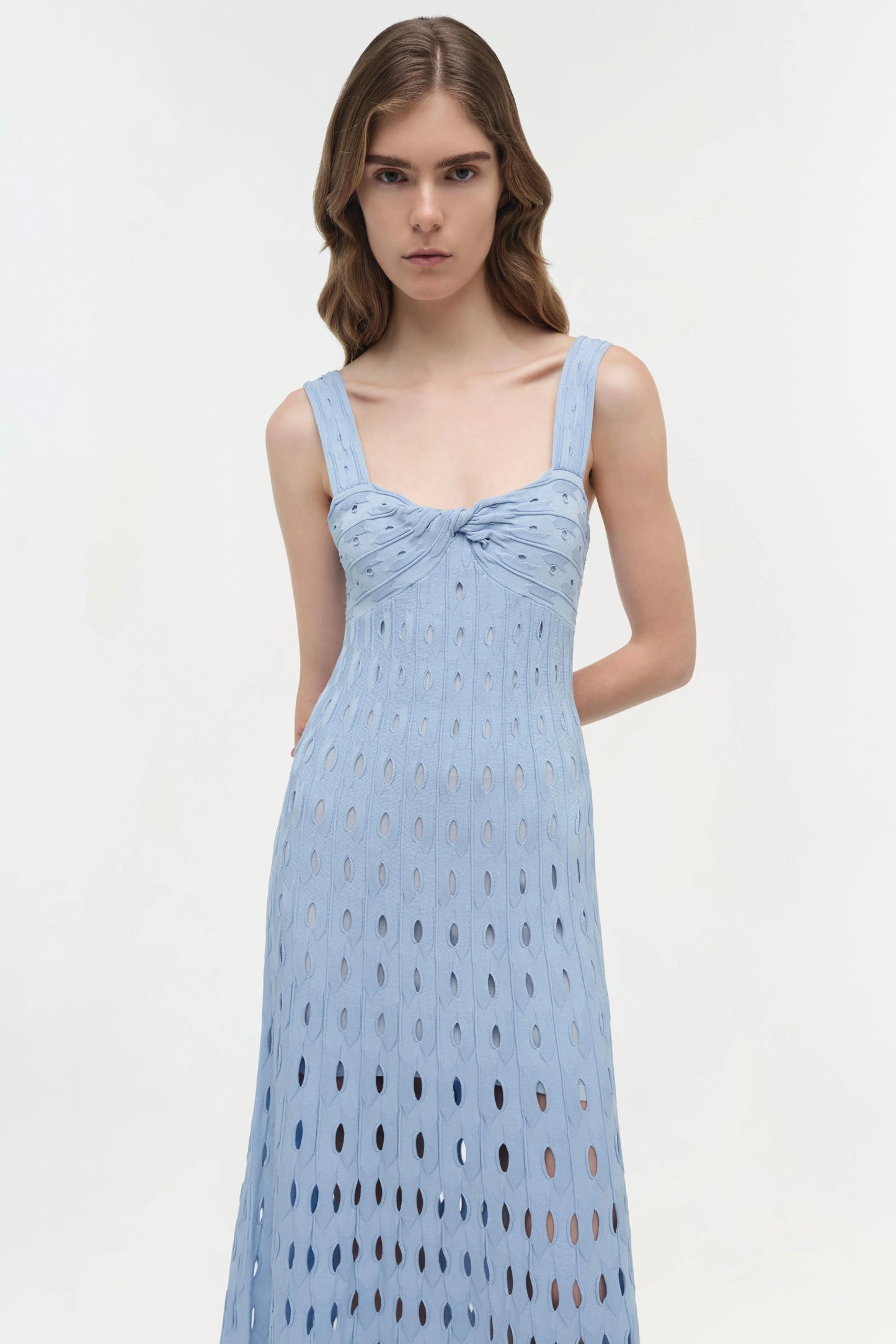 Christina Knit Midi Dress Tidepool - Simkhai