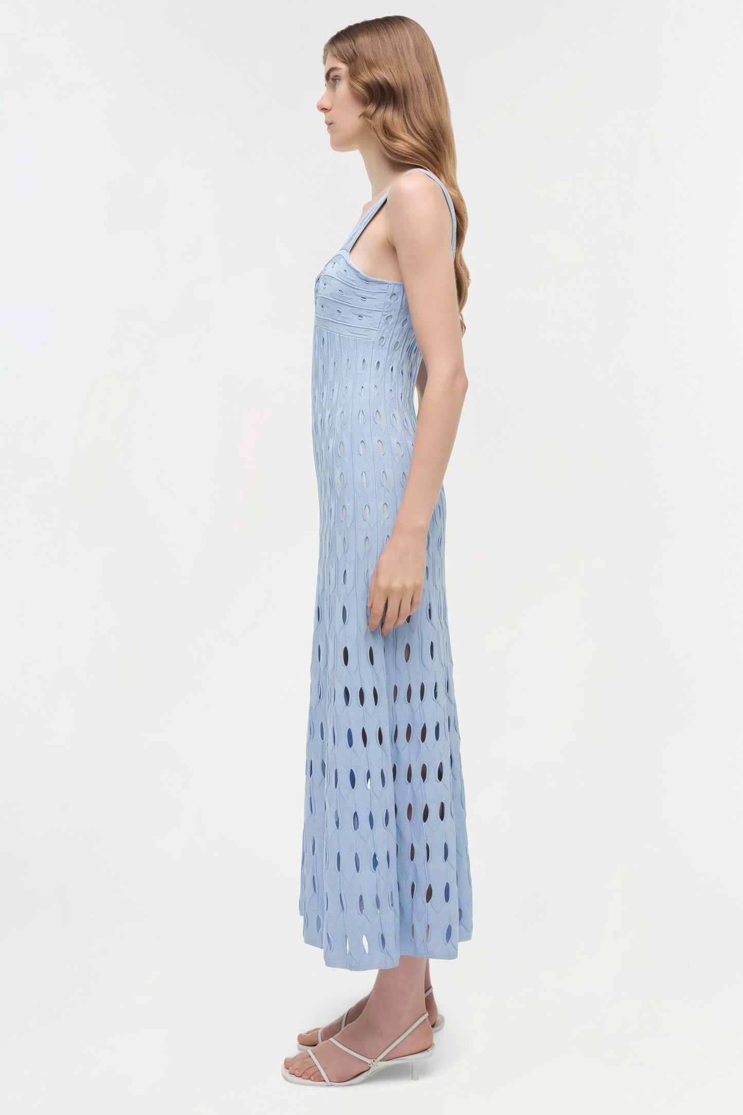 Christina Knit Midi Dress Tidepool - Simkhai