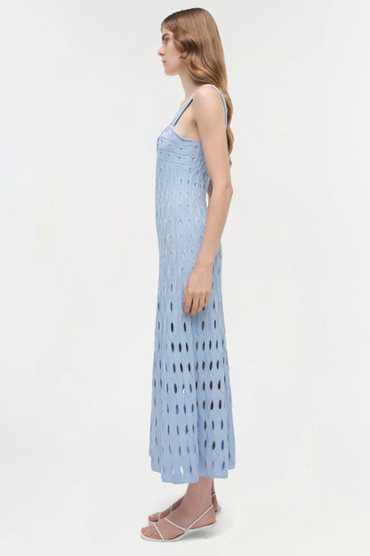 Christina Knit Midi Dress Tidepool - Simkhai