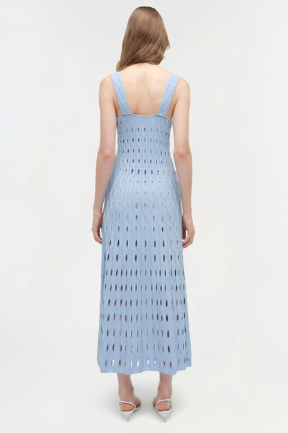 Christina Knit Midi Dress Tidepool - Simkhai