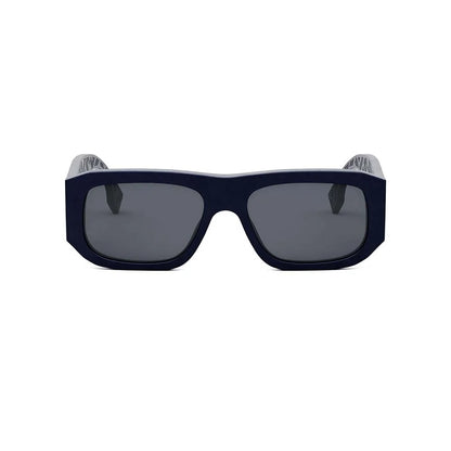 Fendi Shadow Sunglasses Shiny Blue/Smoke - Fendi