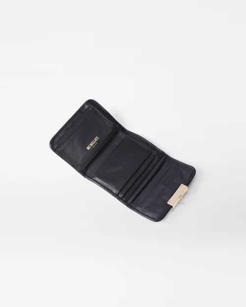 Small Crosby Lock Wallet Black - MZ Wallace