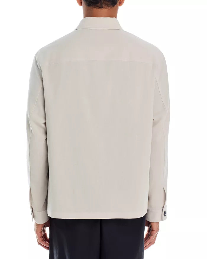 Shirt Jacket Performance Suiting Silver Cloud - Theory Men