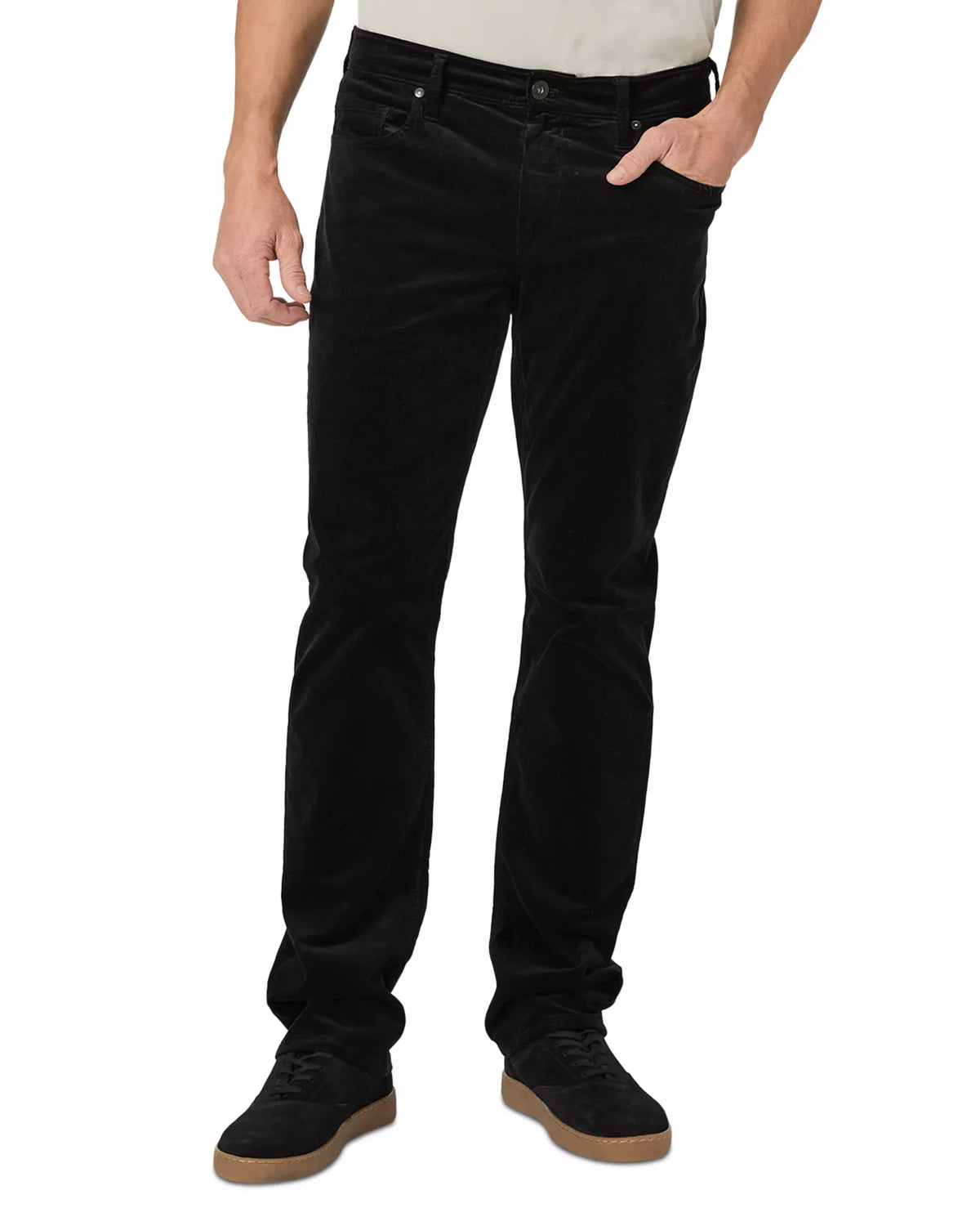 Federal 32 Slim Straight Jean Black Corduroy - Paige