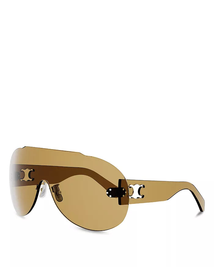 Sundown Shade Sunglasses Transparent Yellow - CELINE