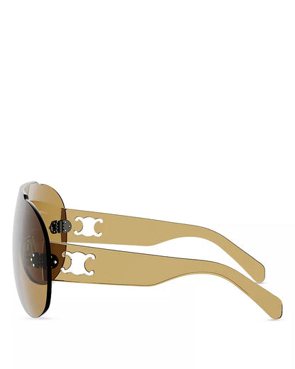 Sundown Shade Sunglasses Transparent Yellow - CELINE