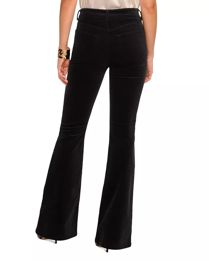 Helena High-Rise Flare Jean Black Velvet - Ramy Brook