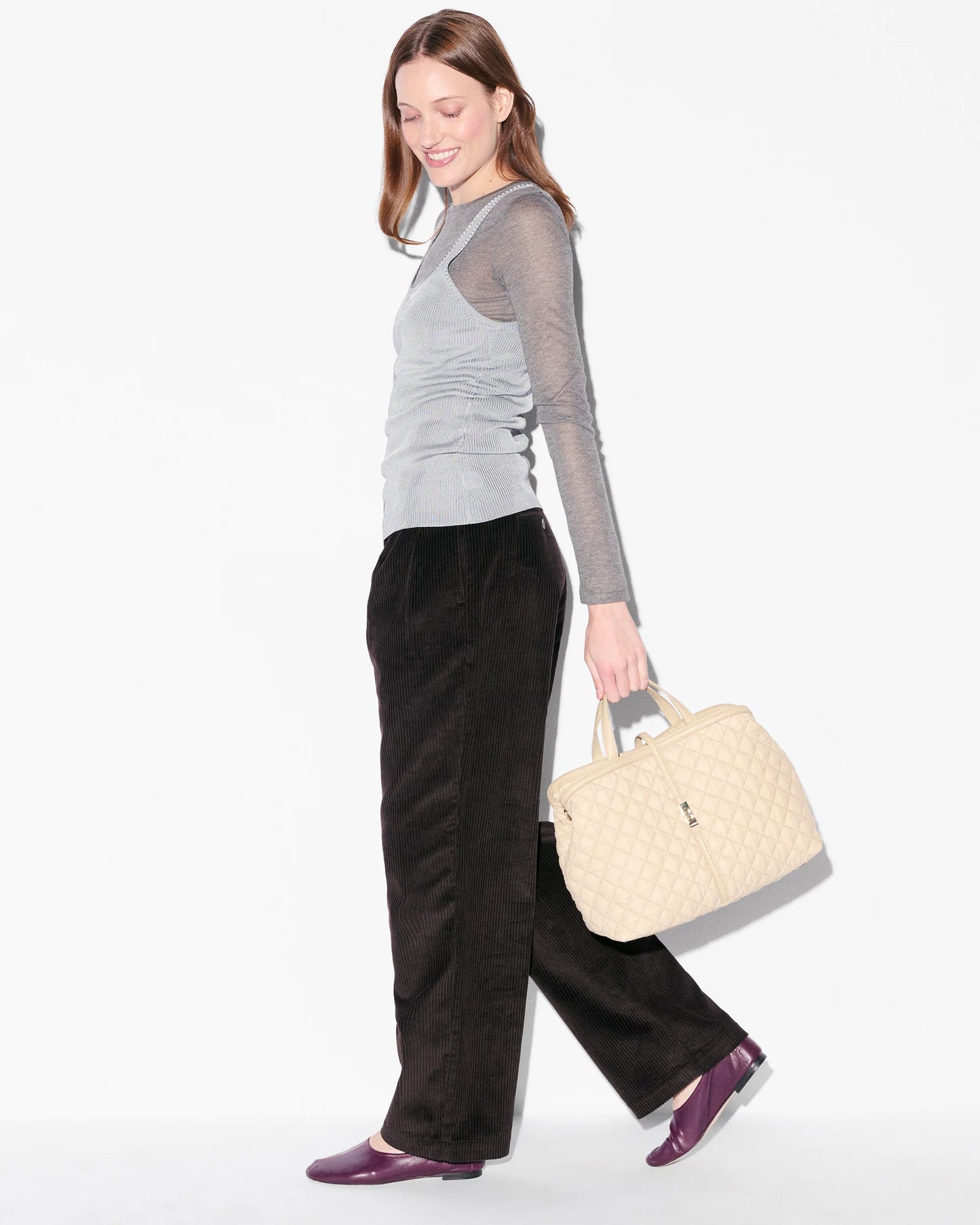 Medium Astor Top Handle Buff - MZ Wallace