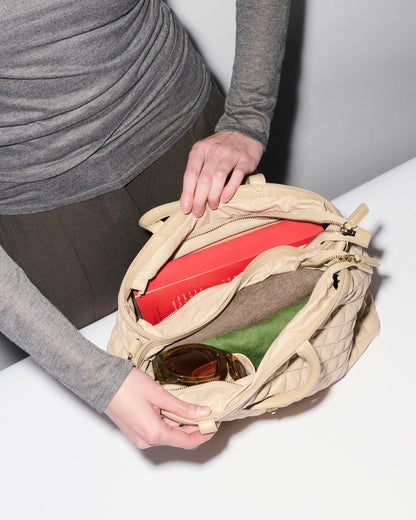 Medium Astor Top Handle Buff - MZ Wallace
