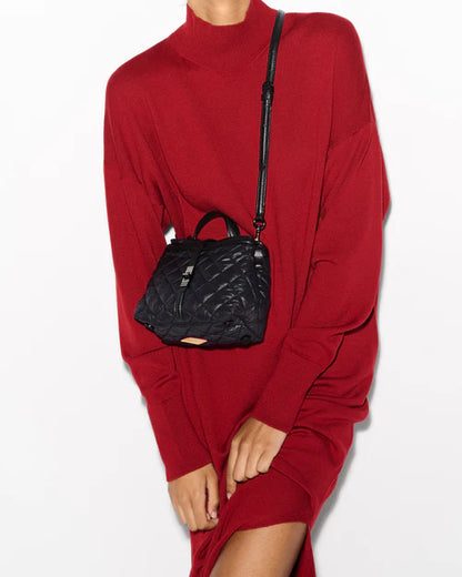 Mini Astor Top Handle Black - MZ Wallace
