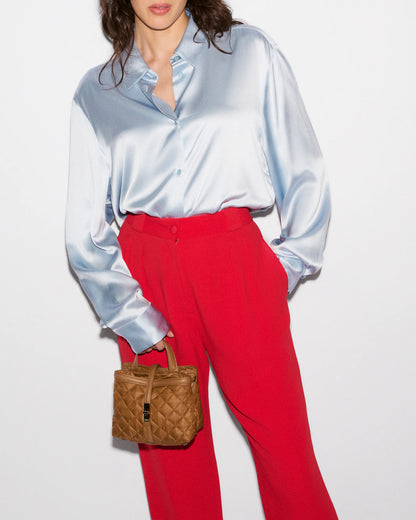Mini Astor Top Handle Cognac - MZ Wallace