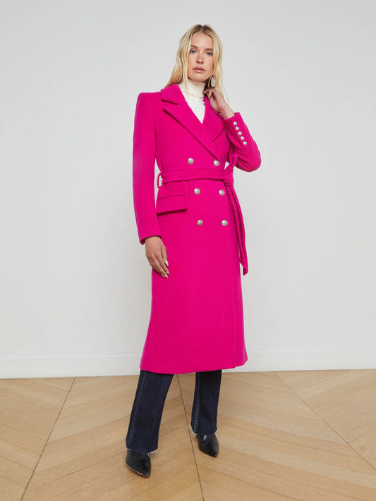 Olina Coat Berry Pink - L'AGENCE