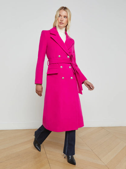 Olina Coat Berry Pink - L'AGENCE