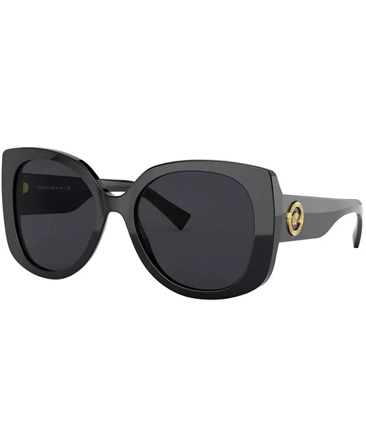 Oversized Medusa Sunglasses Black - Versace
