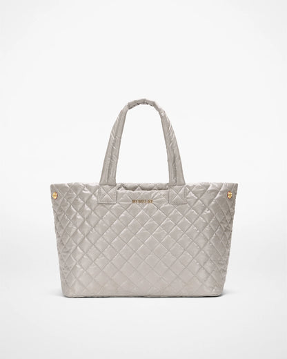 Medium Metro City Tote Sable Pearl Metallic - MZ Wallace
