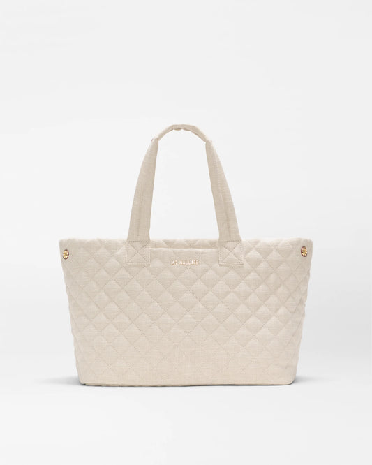 Medium Metro City Tote Sandy Linen - MZ Wallace