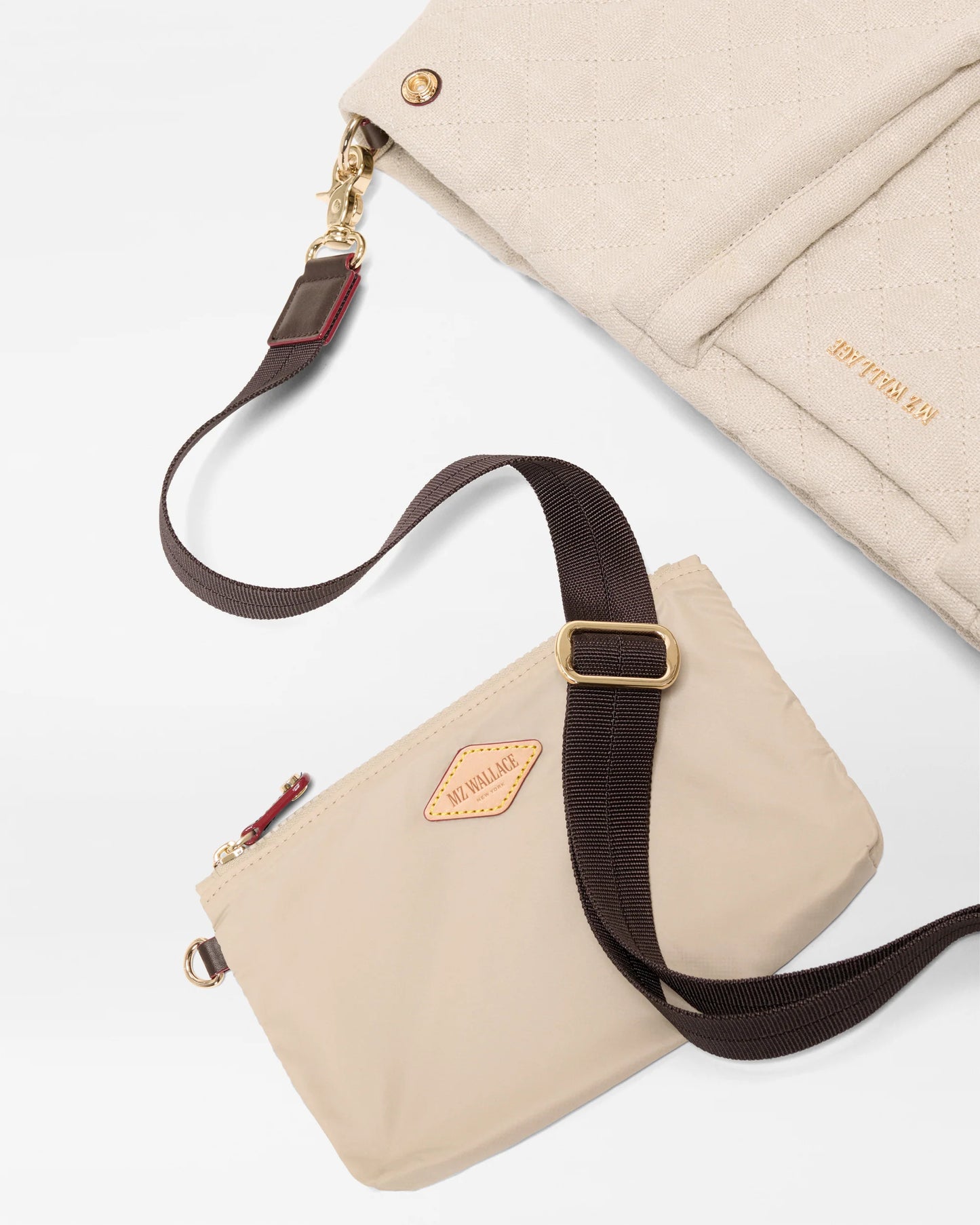 Medium Metro City Tote Sandy Linen - MZ Wallace
