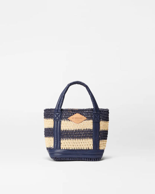 Mini Crochet Tote Dawn/Natural Stripe - MZ Wallace