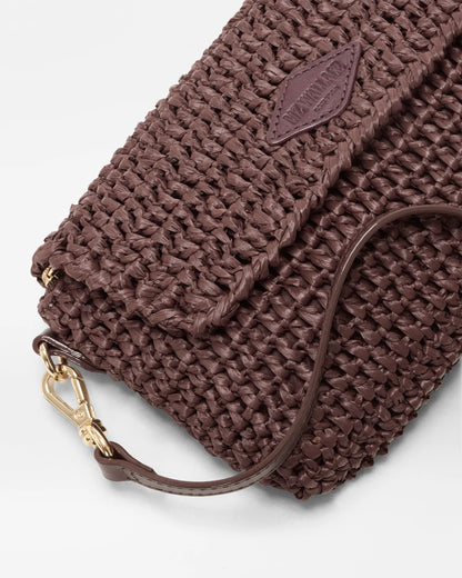 Crochet Convertible Crossbody Brown Crochet - MZ Wallace