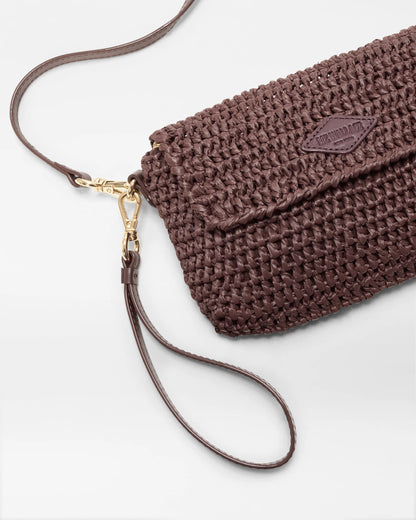 Crochet Convertible Crossbody Brown Crochet - MZ Wallace