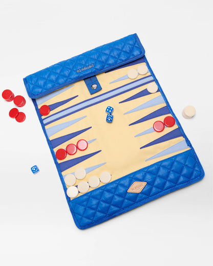 Travel Backgammon Set Surf Blue - MZ Wallace
