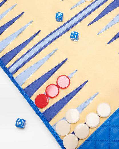 Travel Backgammon Set Surf Blue - MZ Wallace