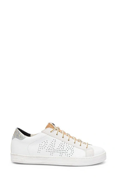 John Leather Lace-Up Sneaker Gold Beta - P448