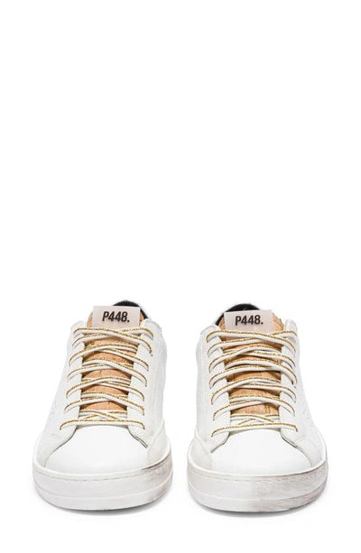 John Leather Lace-Up Sneaker Gold Beta - P448