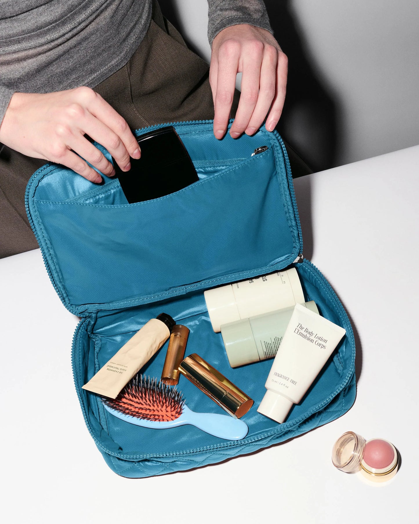 Zip Round Organizer Atlantic Blue - MZ Wallace