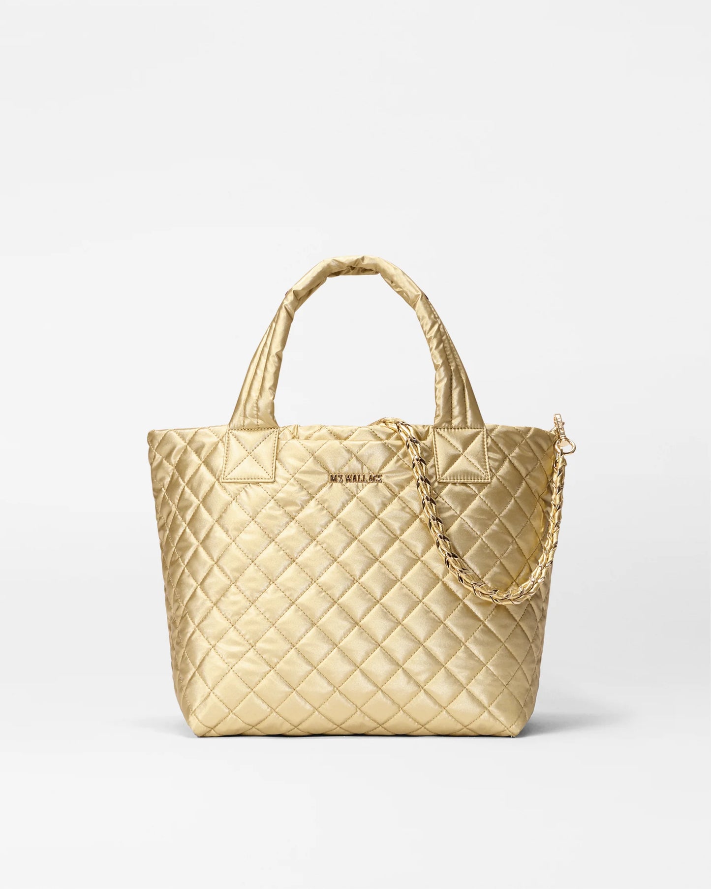 Small Metro Tote Deluxe W/ Chain Light Gold Pearl - MZ Wallace