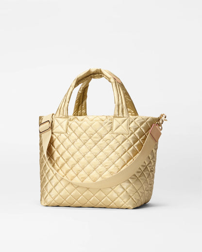 Small Metro Tote Deluxe W/ Chain Light Gold Pearl - MZ Wallace