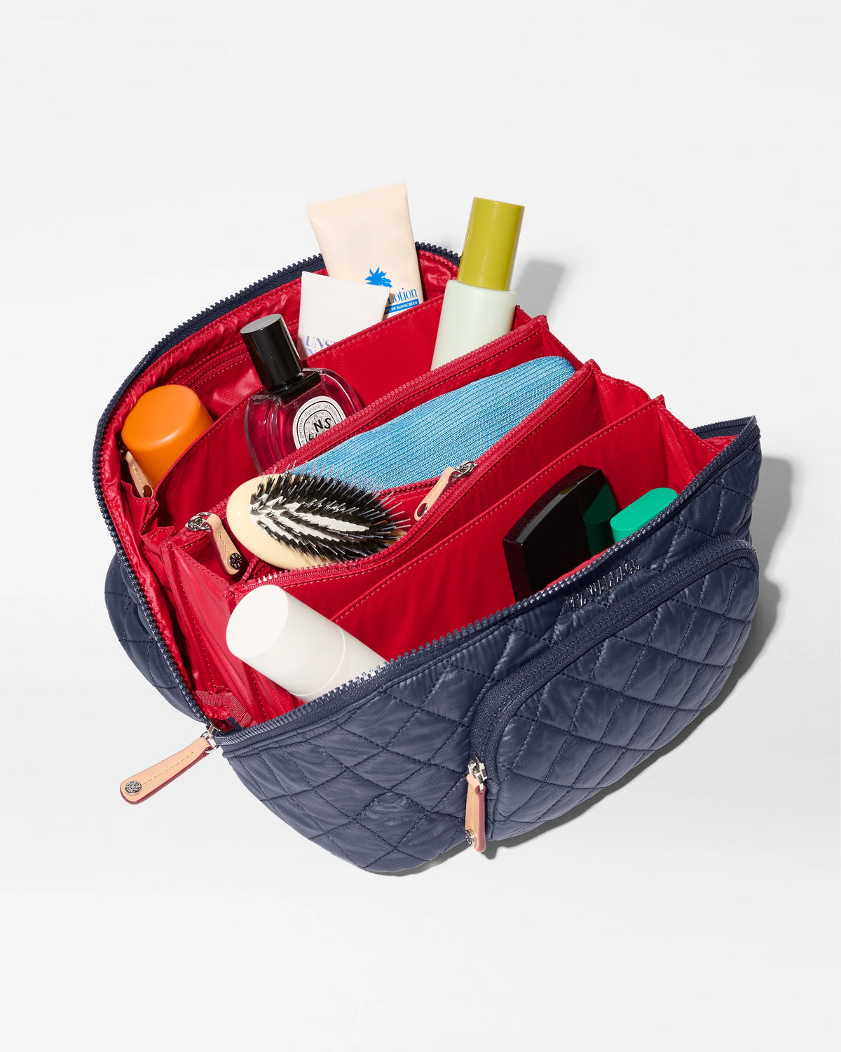 Large Accordion Organizer Navy/Apple - MZ Wallace