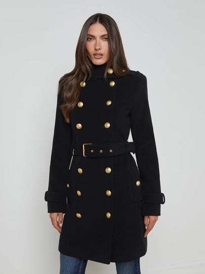 Nalini Coat Black - L'AGENCE