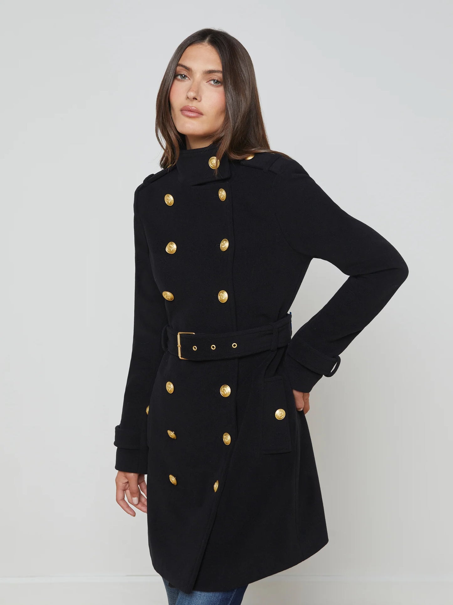 Nalini Coat Black - L'AGENCE