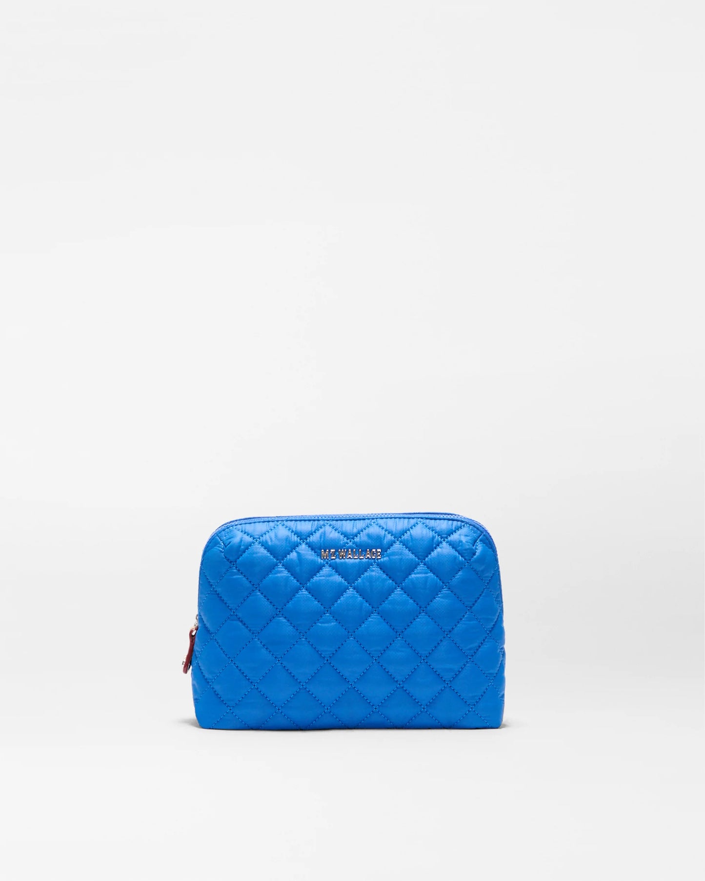 Medium Double Zip Cosmetic Surf Blue - MZ Wallace