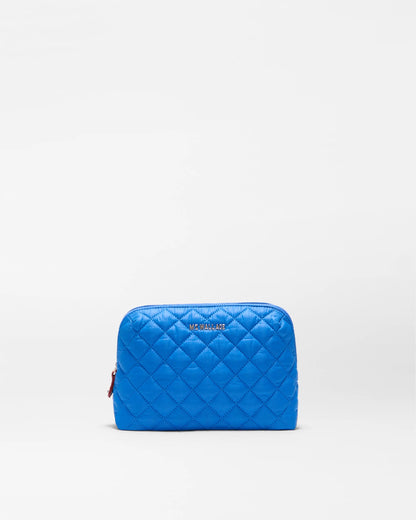 Medium Double Zip Cosmetic Surf Blue - MZ Wallace