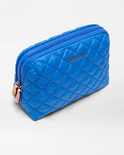 Medium Double Zip Cosmetic Surf Blue - MZ Wallace