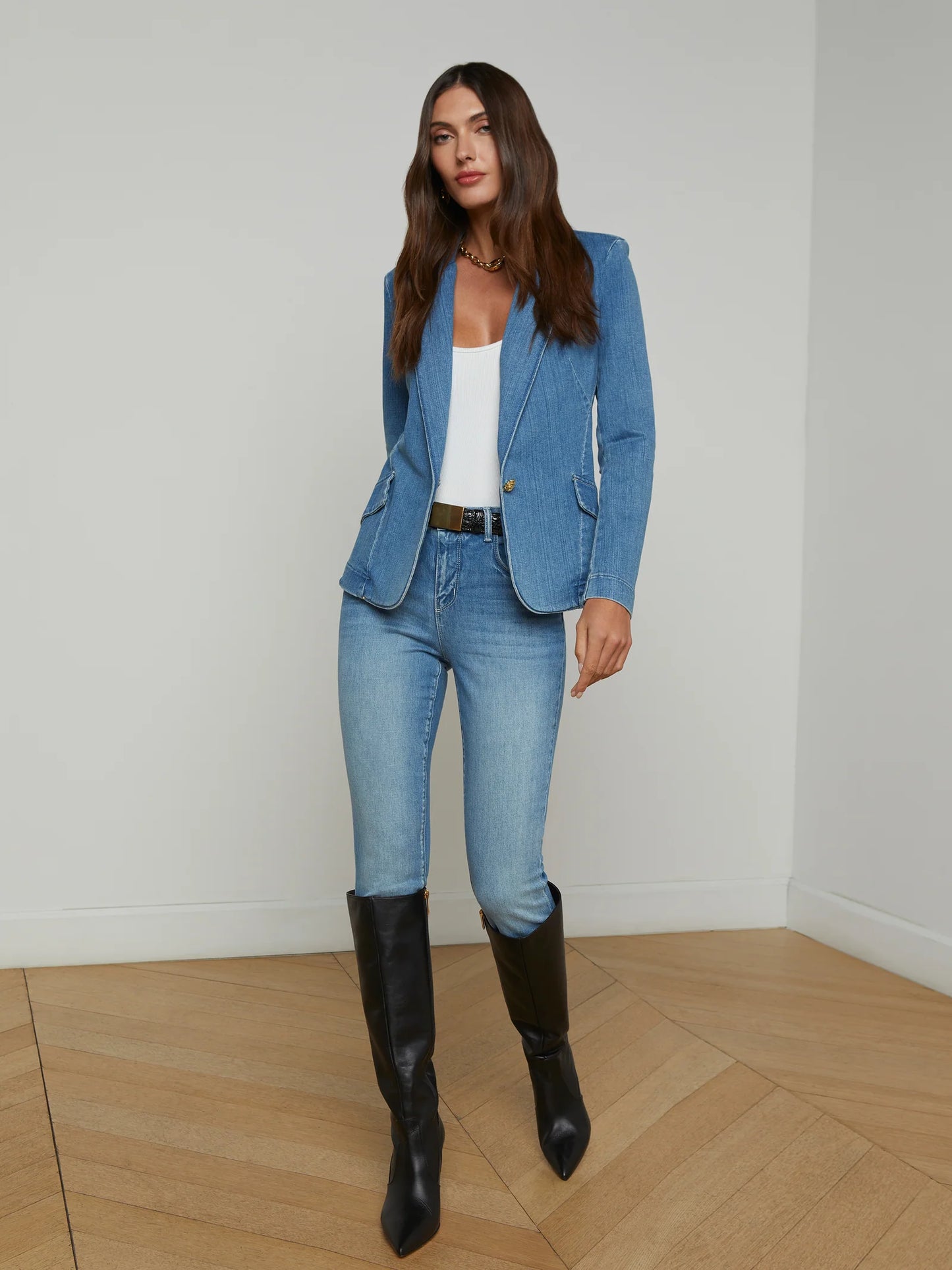 Baldwin Denim Blazer Provo - L'AGENCE