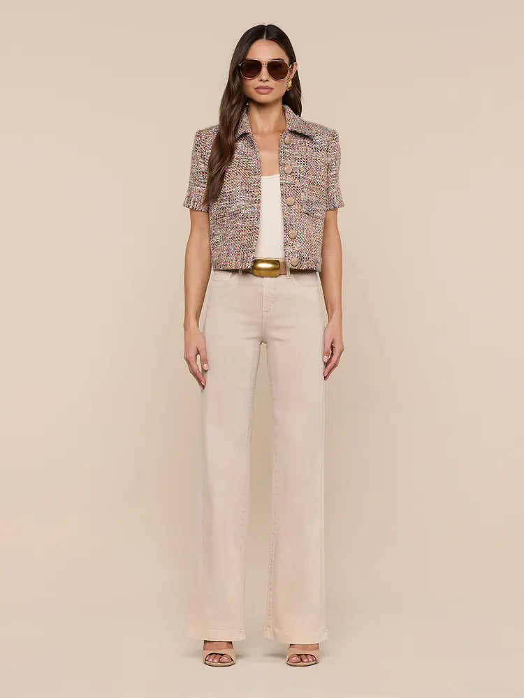 Chita Tweed Jacket Rainbow Tweed - L'AGENCE