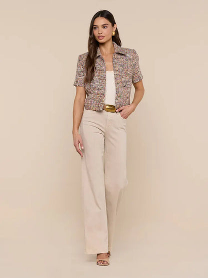 Chita Tweed Jacket Rainbow Tweed - L'AGENCE