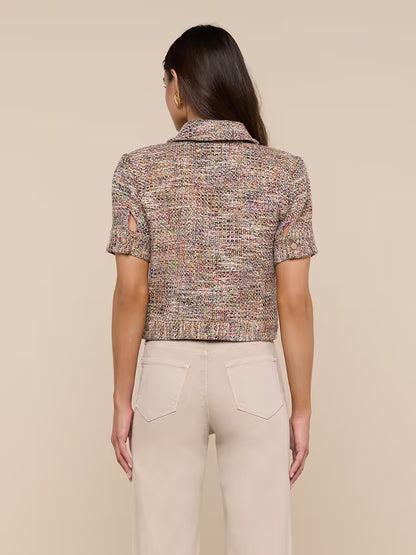 Chita Tweed Jacket Rainbow Tweed - L'AGENCE